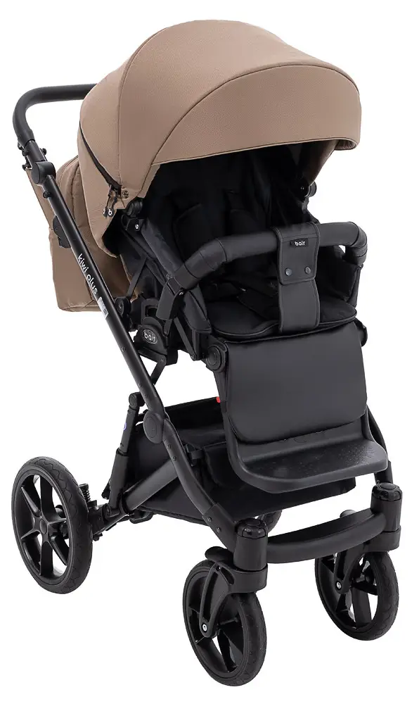 Коляска 2 в 1 Bair Kiwi Plus ECO Soft BKP-857 темный капучино